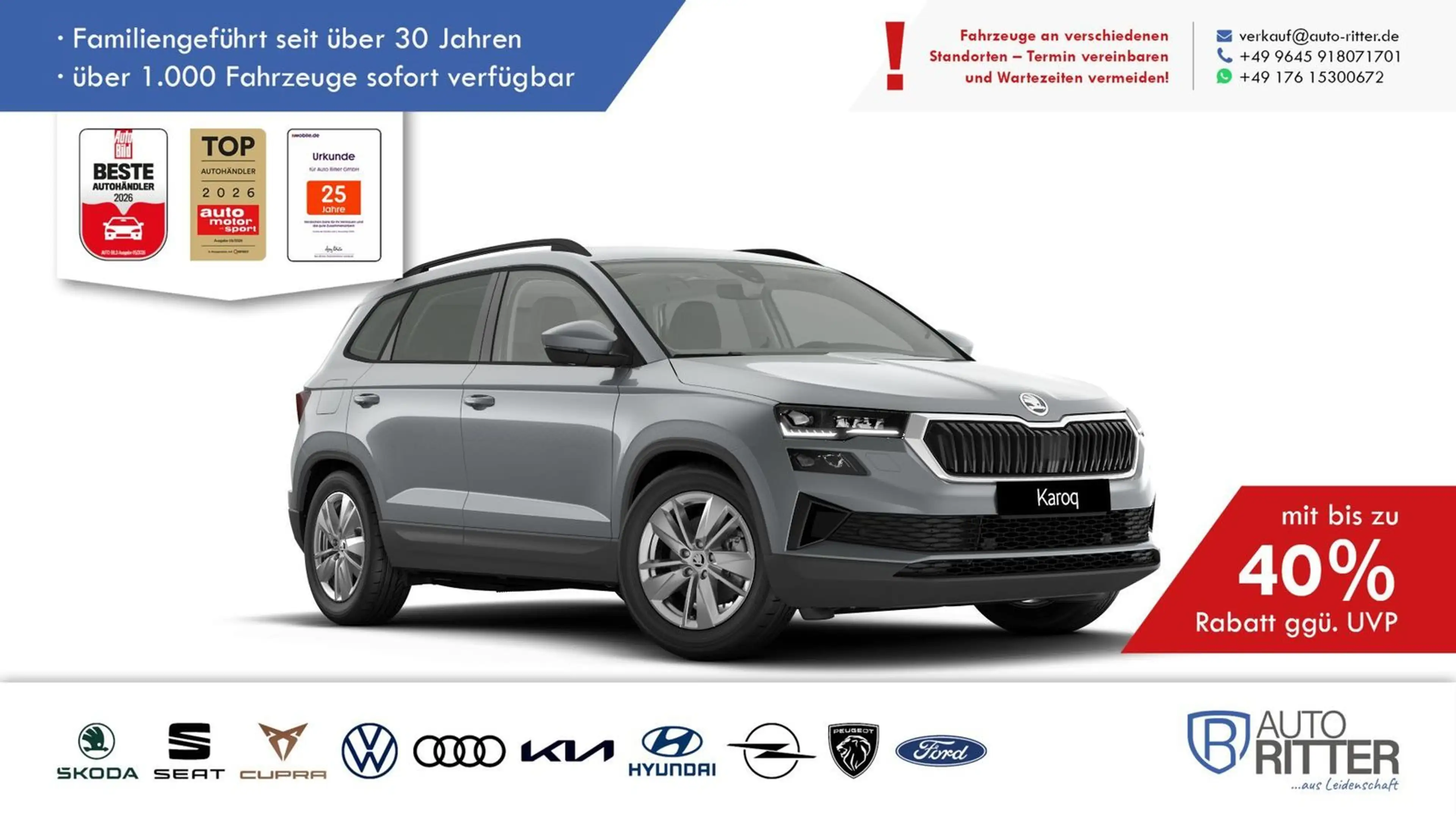 Skoda Karoq Selection ACC|AHK|RFK|PANO|Matrix|LED|N...