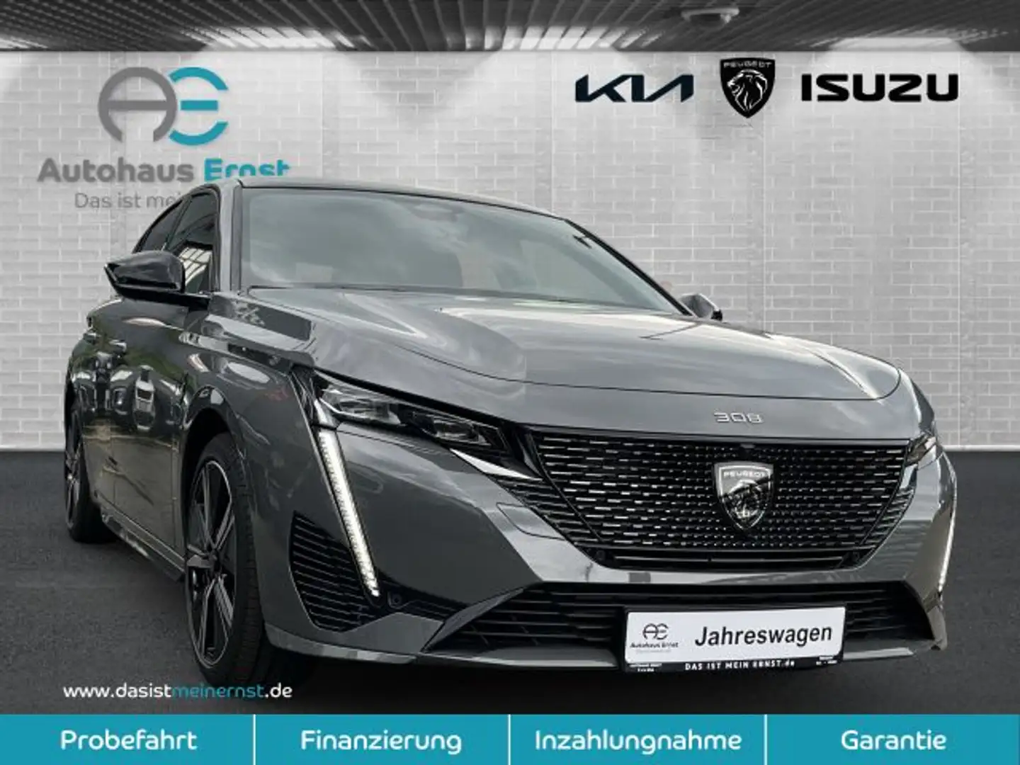 Peugeot 308 Plug-In Hybrid 180 e-EAT8 GT Grau - 2