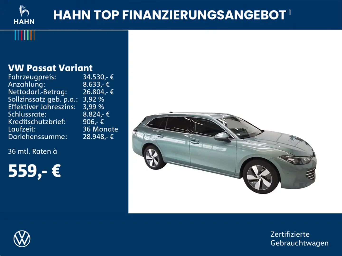 Volkswagen Passat Variant 1.5eTSI DSG Business LED HUD DCC Grün - 2
