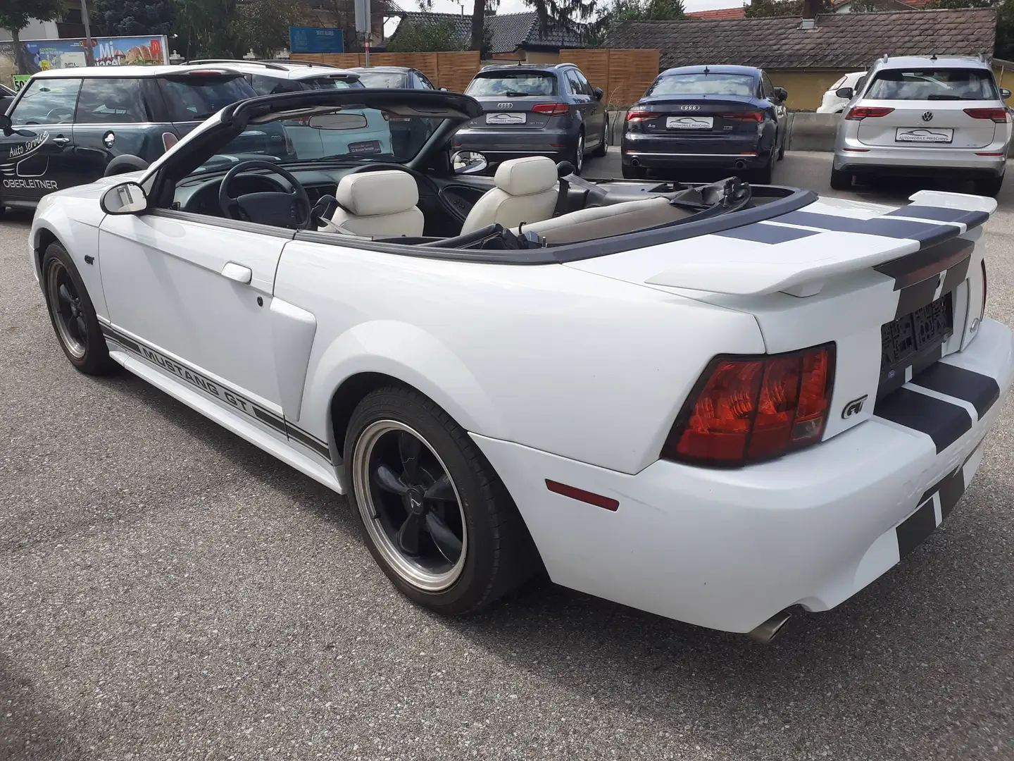 Ford Mustang Cabrio GT Aut. Klima Leder el. Verdeck Temp Weiß - 2