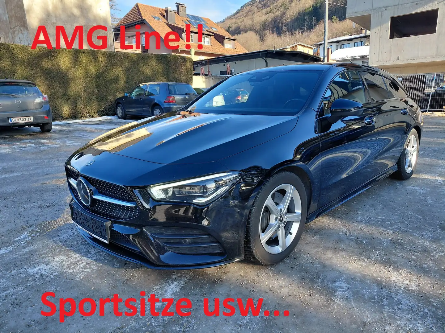 Mercedes-Benz CLA 200 d Shooting Brake Aut. AMG Line innen & außen Schwarz - 1