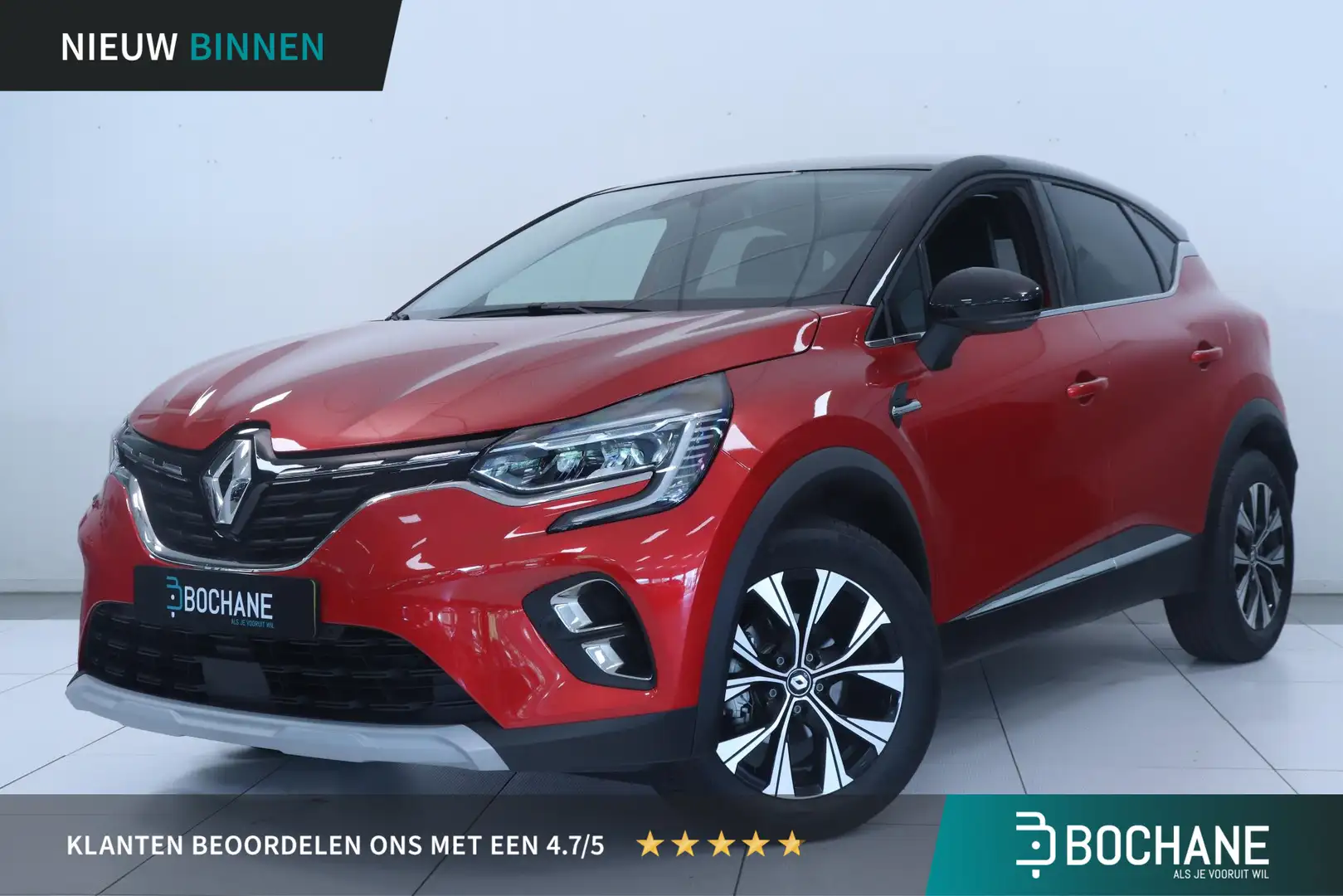 Renault Captur 1.6 E-Tech full hybrid 145 techno | Camera | Navig Rouge - 1