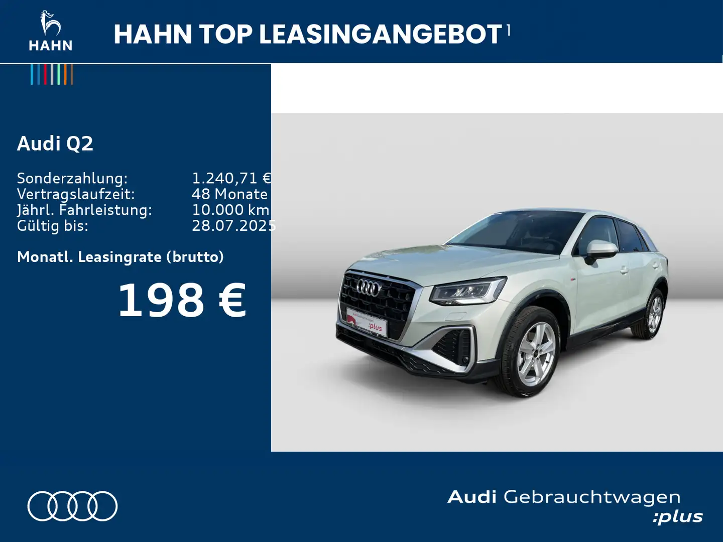 Audi Q2 30TFSI S-Line Virtual AHK LED Einparkh Navi V Silber - 2