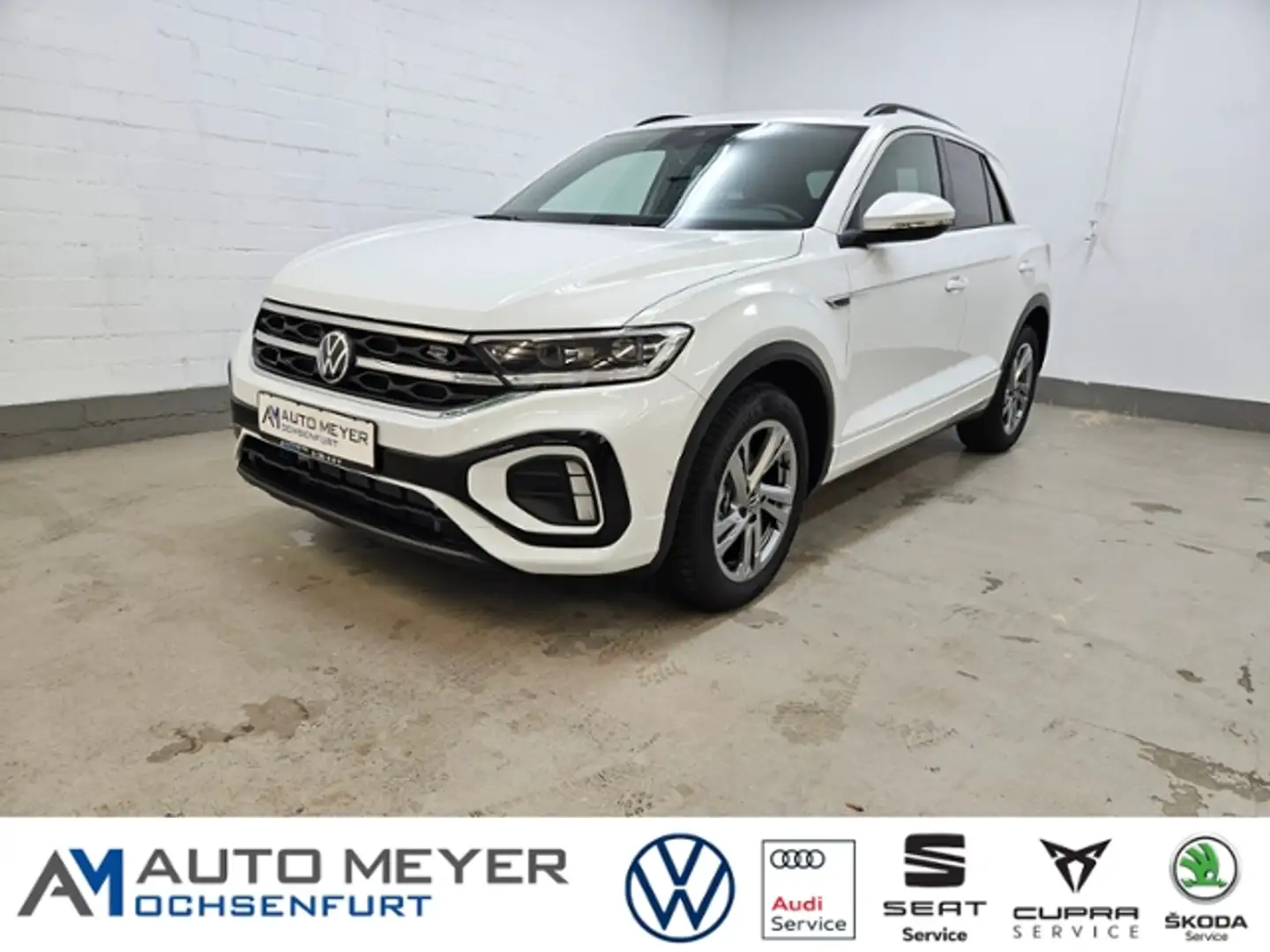 Volkswagen T-Roc R-Line 1.5 TSI DSG AHK Navi LED Ganzjahresreifen Blanc - 1