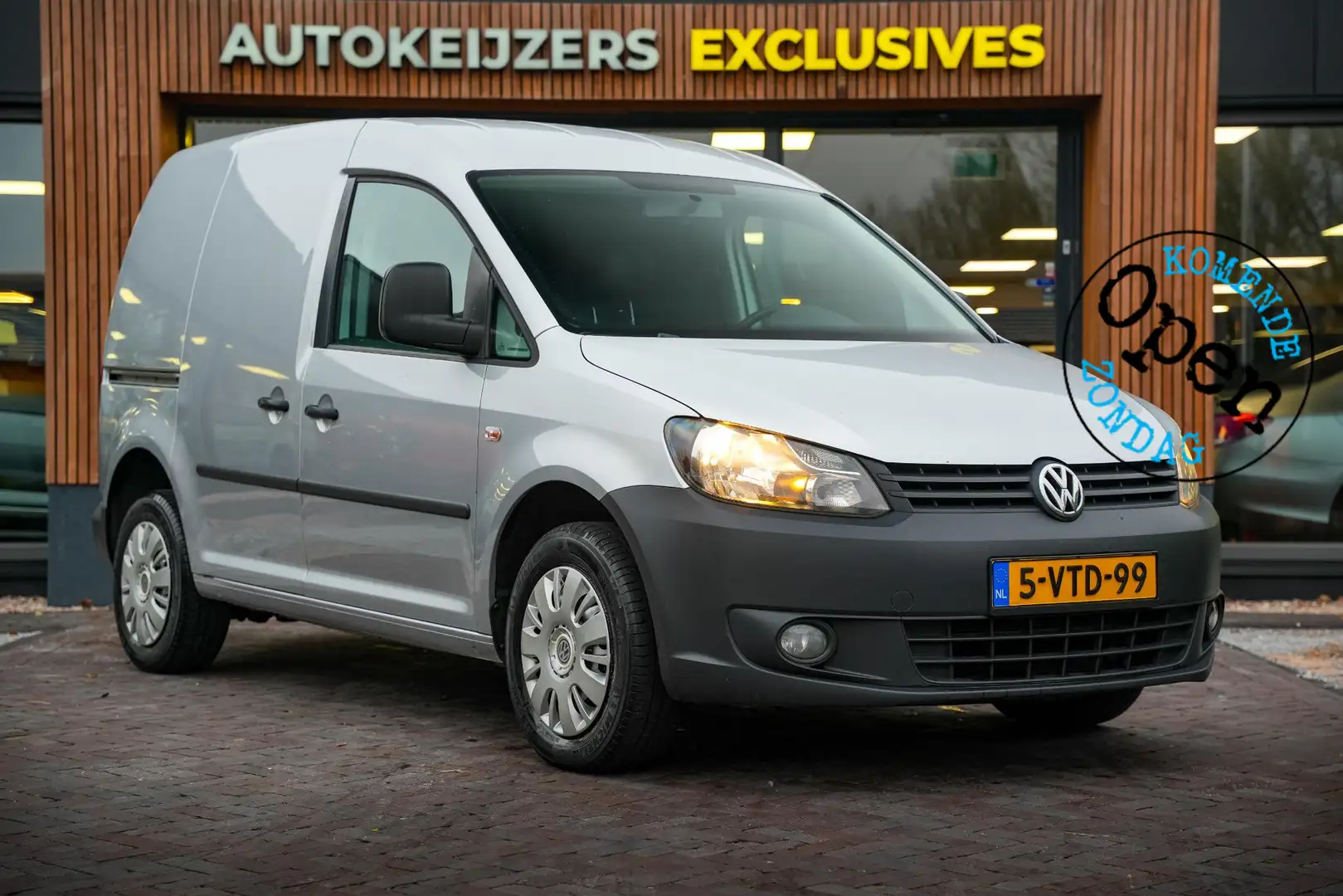 Volkswagen Caddy 1.6 TDI Airco Navigatie Elektr. Ramen + Spiegels S Zilver - 1