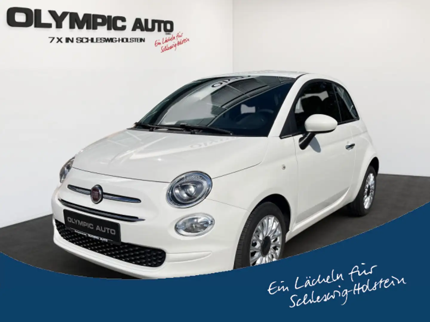 Fiat 500 1.2 Lounge  CARPLAY PARKSENSOREN KLIMA TOUCH Weiß - 1