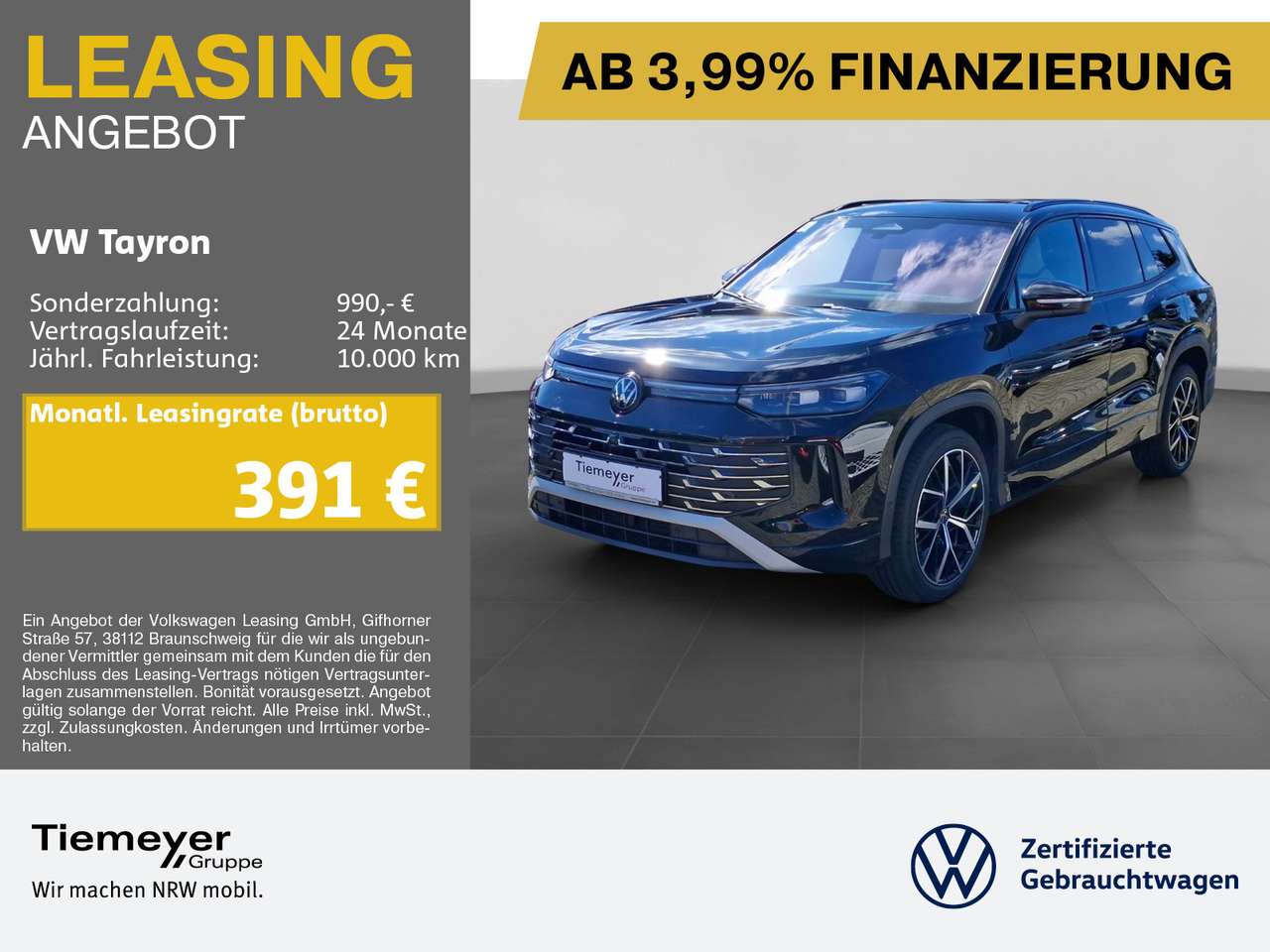 Volkswagen Tayron — Volkswagen Tayron 2.0 TDI 4M ELEGANCE PANO LM20 STHZG H/K