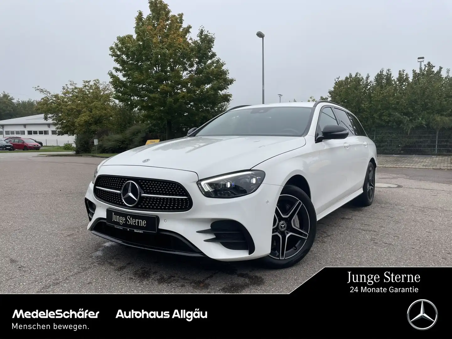 Mercedes-Benz E 300 E 300 de T 4M AMG Night AHK MLED Kam Totwinkel Tel Weiß - 1