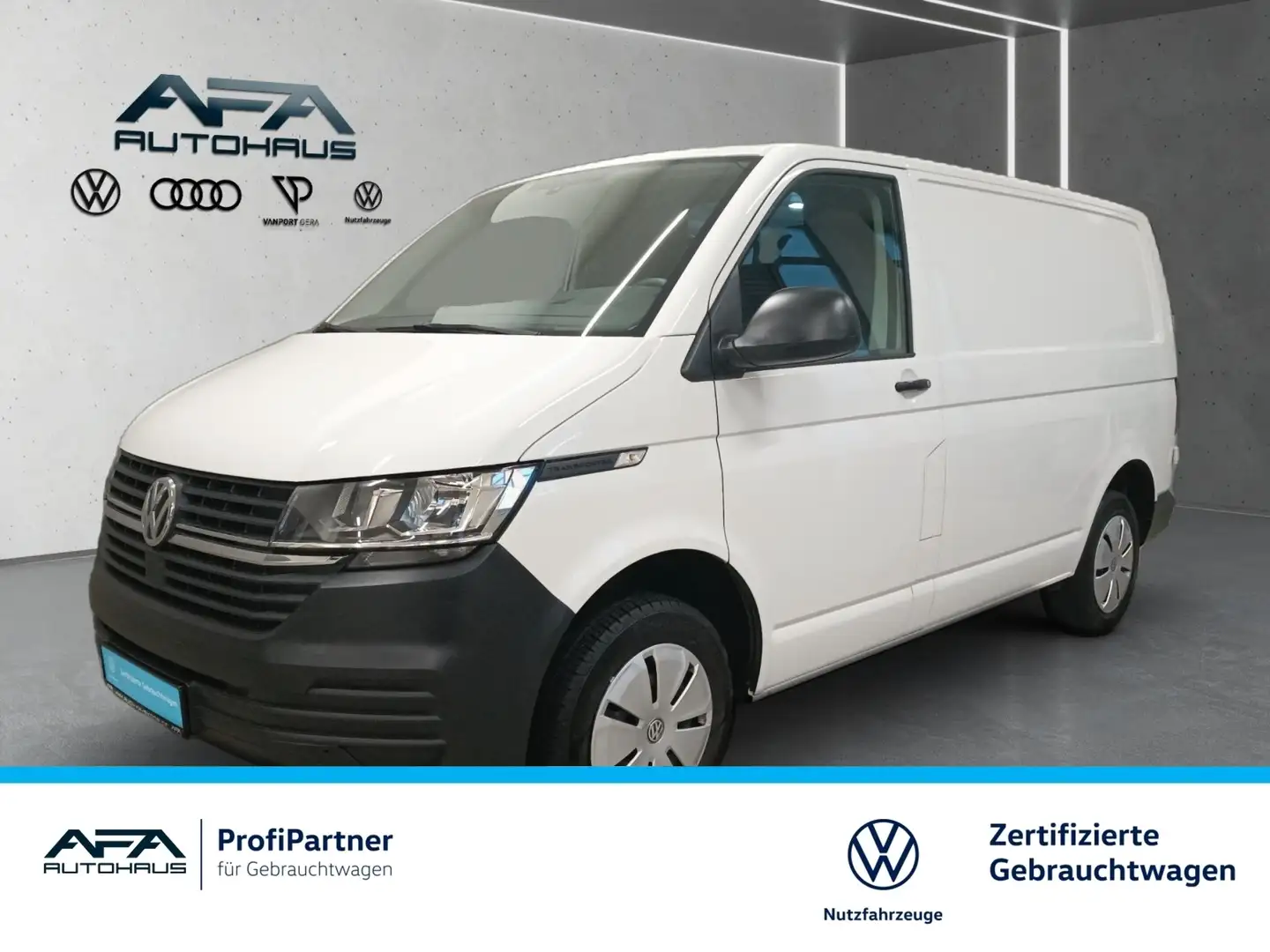Volkswagen T6 Transporter Kasten 2.0 TDI Klima*AHK*SHZ Blanc - 1