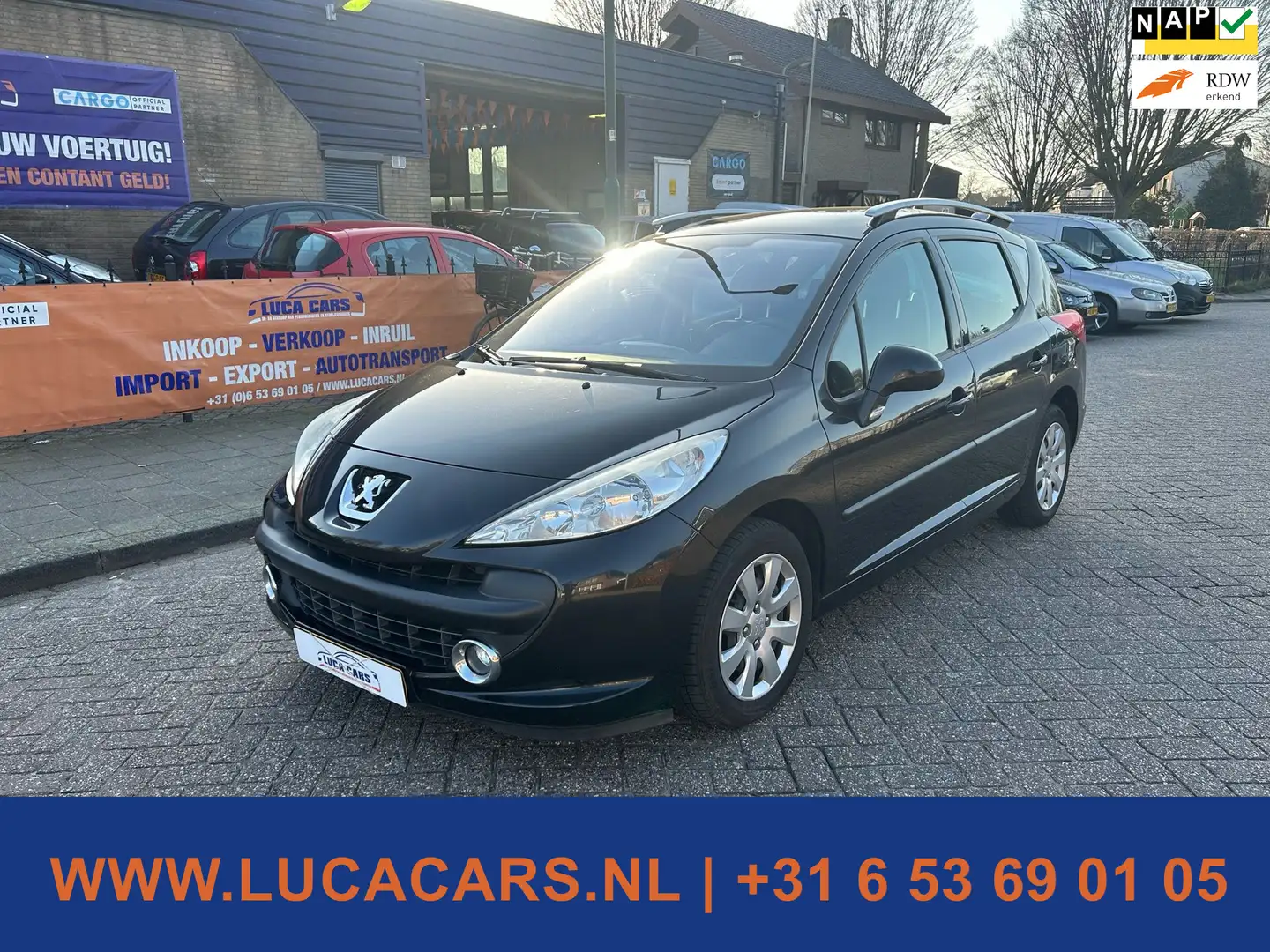 Peugeot 207 SW 1.6 VTi XS NIEUWE APK! Zwart - 1