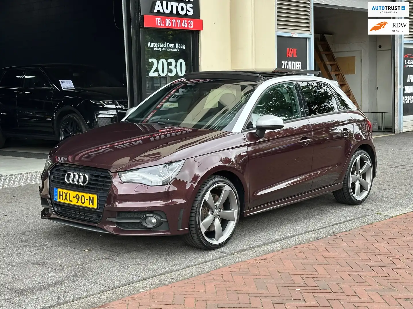 Audi A1 Sportback 1.4 TFSI S-Line Automaat Leer Navi Pano Lilla - 1