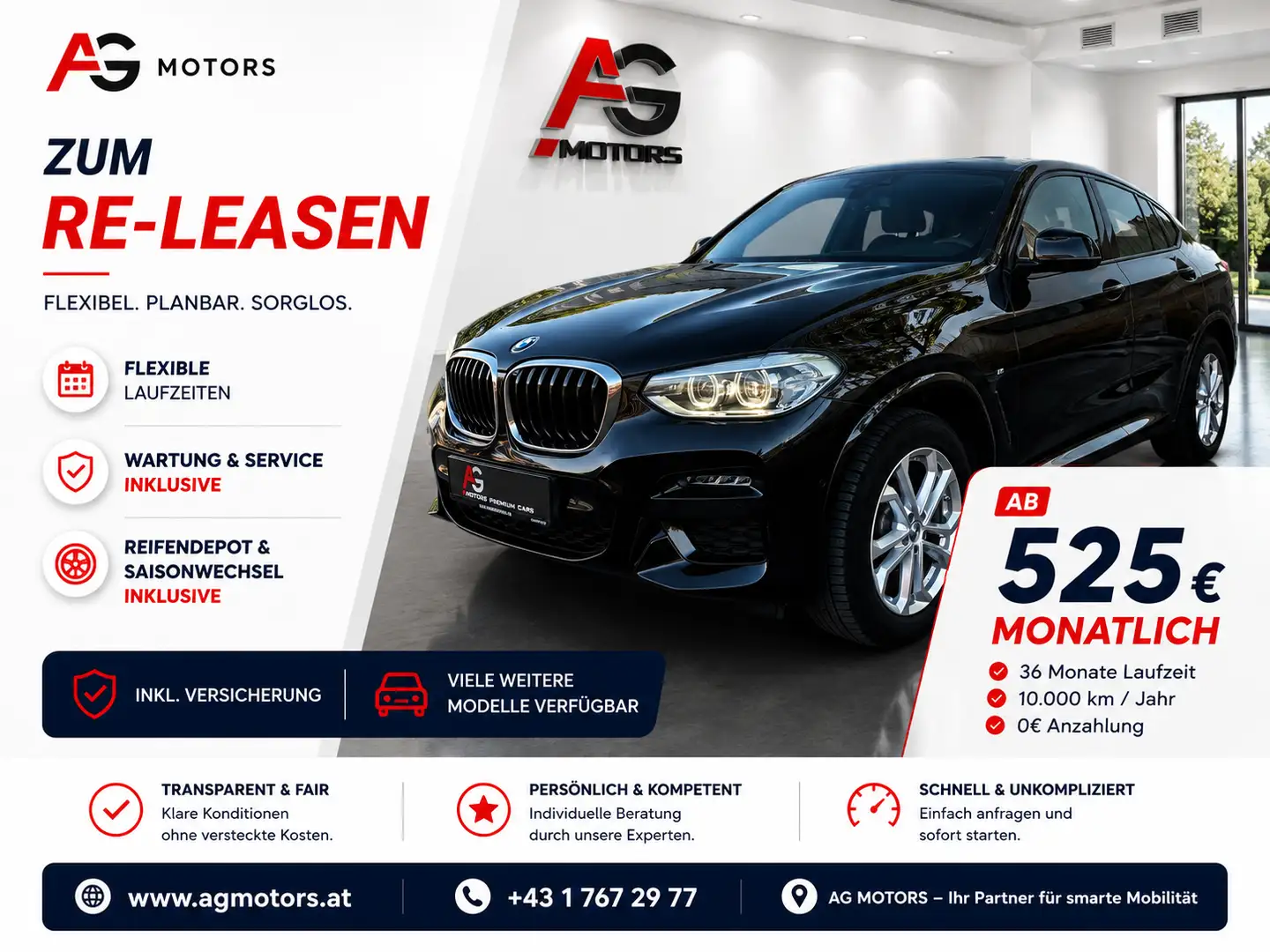 BMW X4 xDrive 20d 48 V Aut. Schwarz - 1
