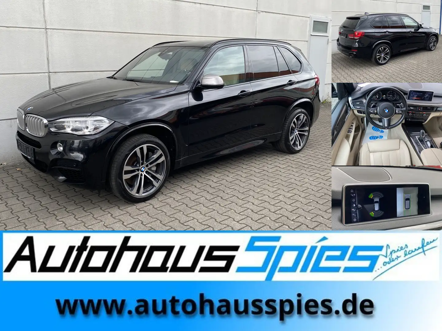 BMW X5 M 50 d xDrive HeadUp Alu20 360 Kam Memo ACC Ledr Bei Schwarz - 1