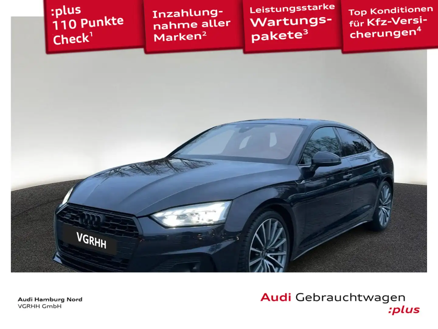 Audi A5 50 TDI quat. Navi Matrix ACC Kamera Blauw - 1