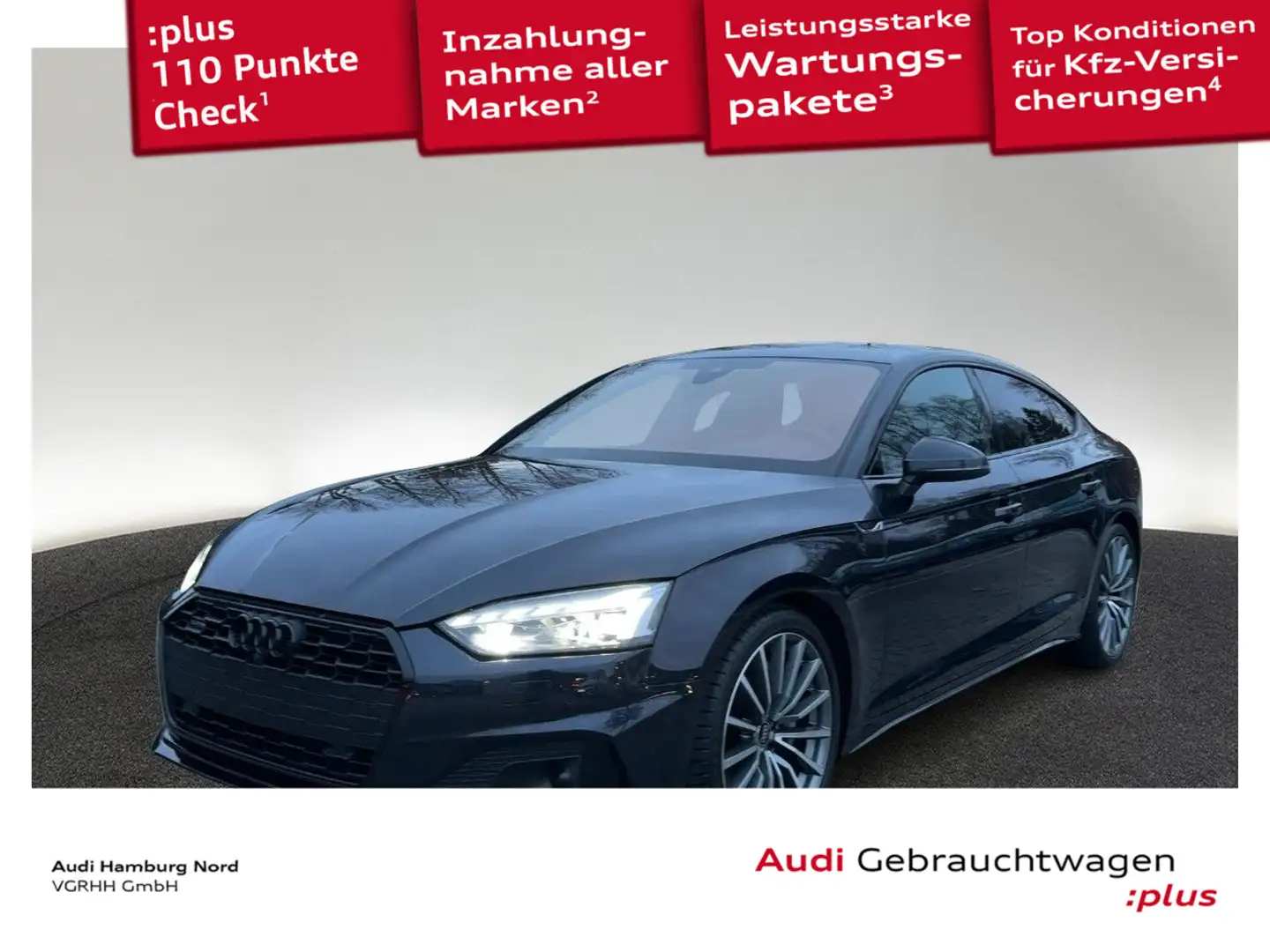 Audi A5 50 TDI quat. Navi Matrix ACC Kamera Blau - 1
