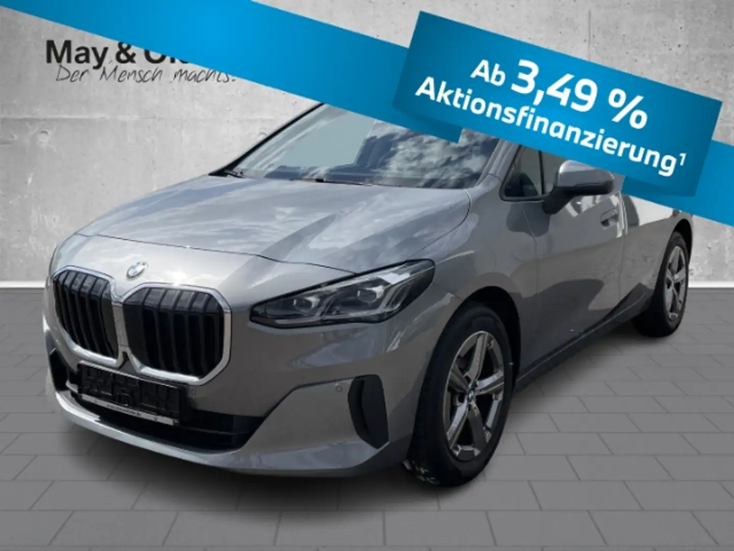 BMW 218 Active Tourer i Aut. LED Navi AHK Kamera DAB Grau - 1