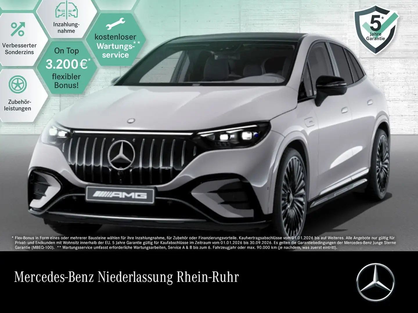 Mercedes-Benz EQE 53 4M NIGHT+DRIVERS+PANO+AHK+BURMESTER+KEYLESS Grau - 1