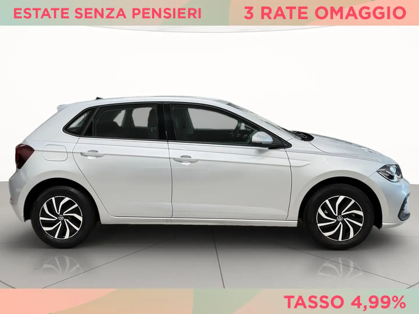 Volkswagen Polo 1.0 tsi life 95cv dsg Grigio - 2