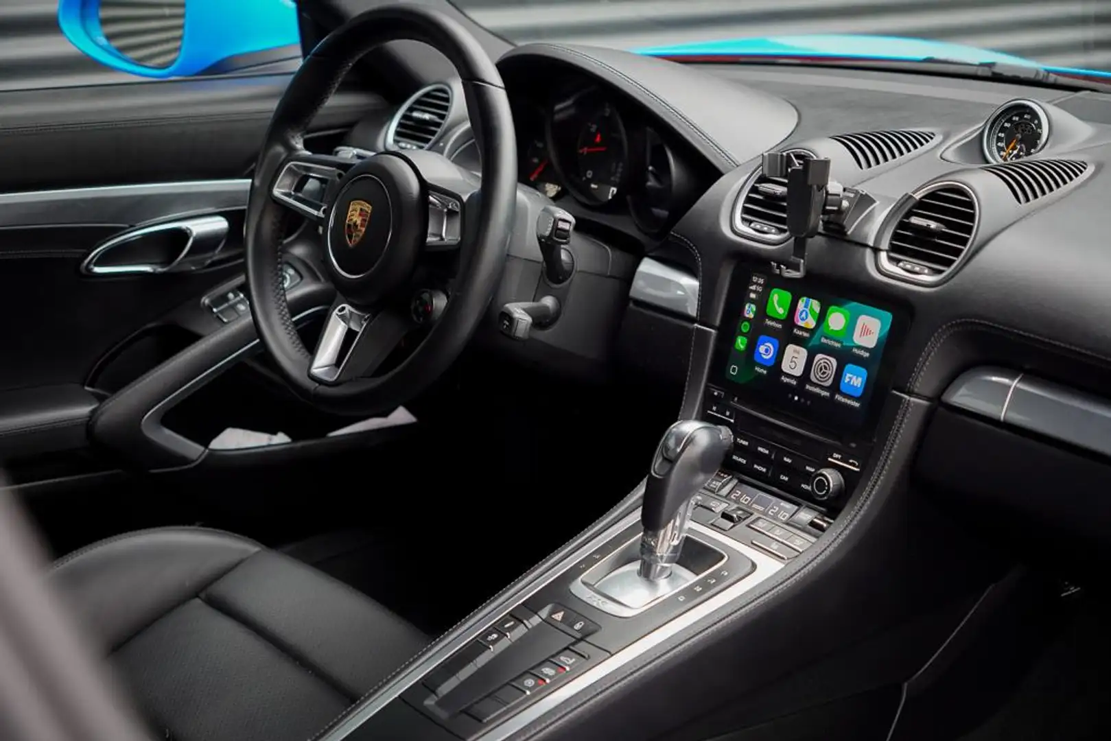 Porsche 718 Cayman 2.0 / Sportuitlaat / Sportchrono / 20'' / W Blauw - 2