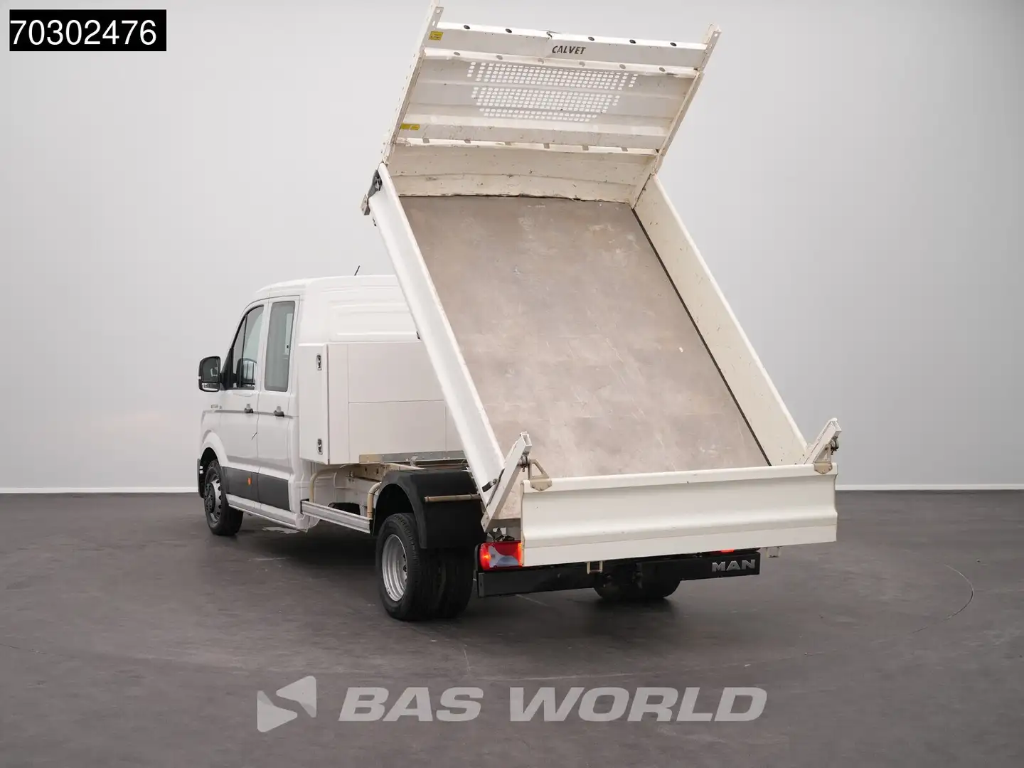 MAN TGE 5.120 Kipper met Kist Dubbel Cabine Navi Dubbelluc Blanc - 2