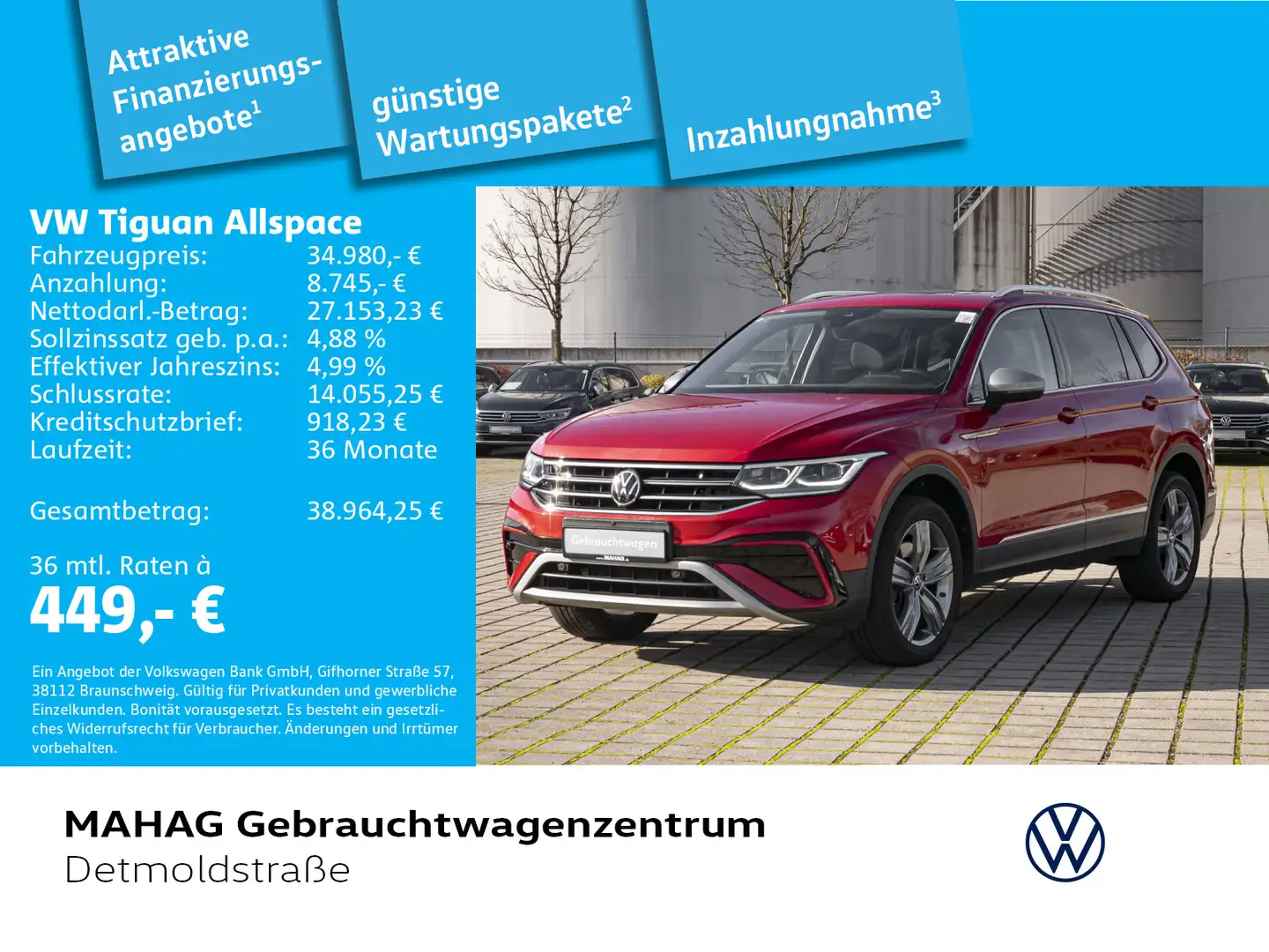 Volkswagen Tiguan Allspace Elegance 4 Mot 2.0 TDI IQ.Light Rot - 1