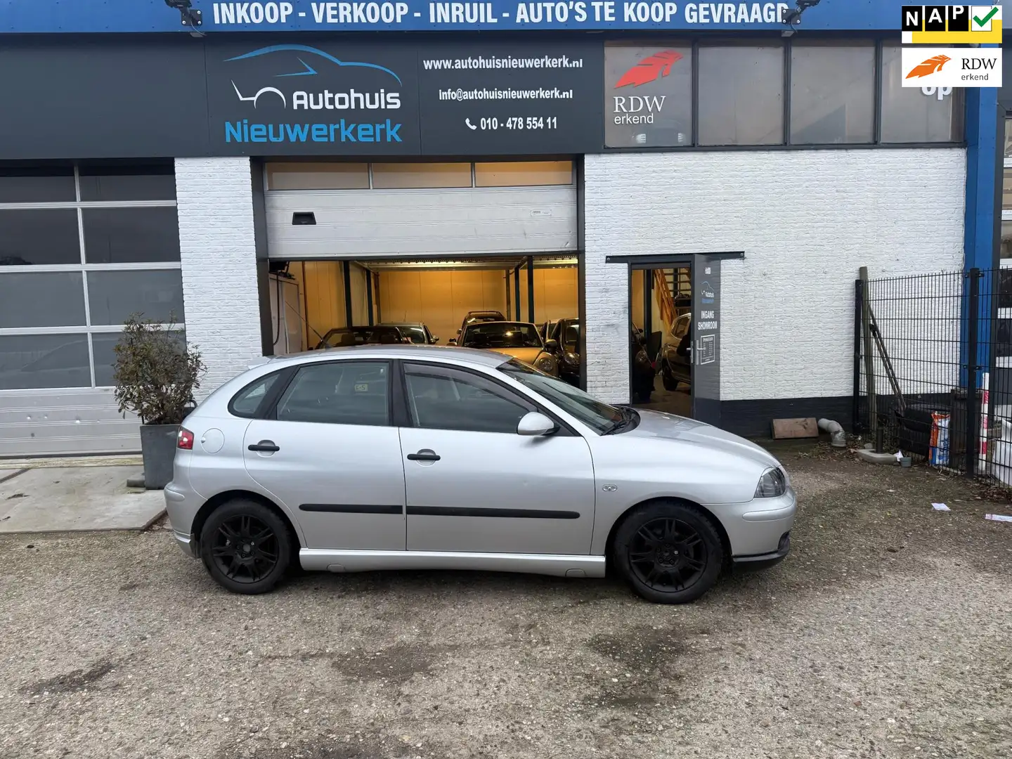 SEAT Ibiza 1.4-16V Sport- Met onderhoudshistorie, airco, spor Grijs - 1