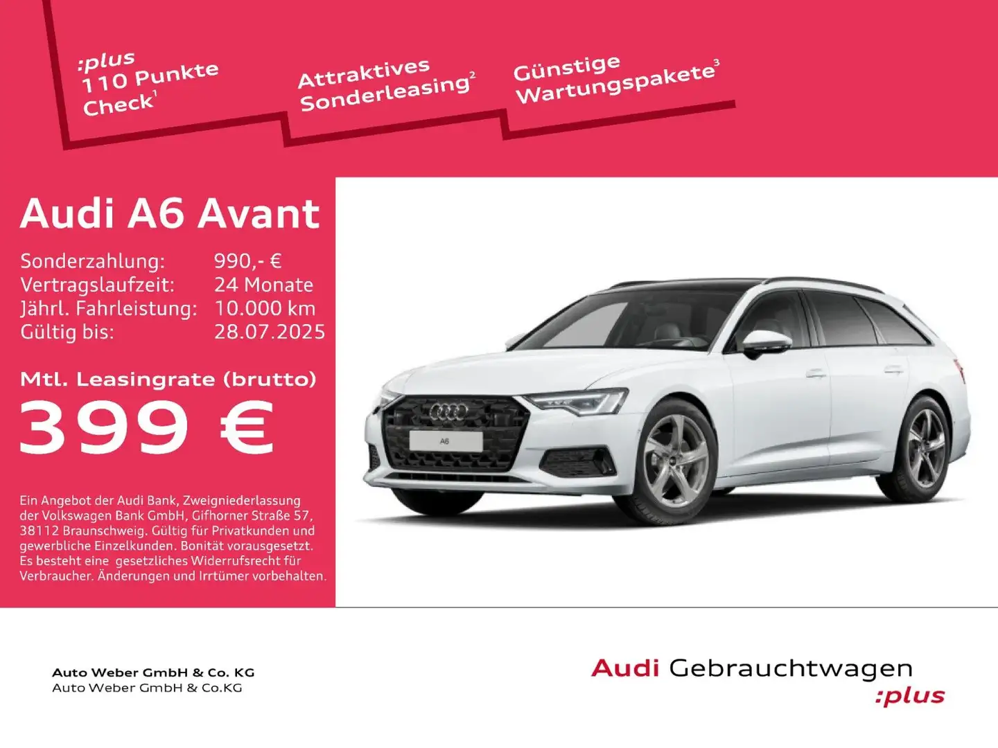 Audi A6 Avant 35TDI PANO AHK HuD MATRIX 360° MEMORY Weiß - 1