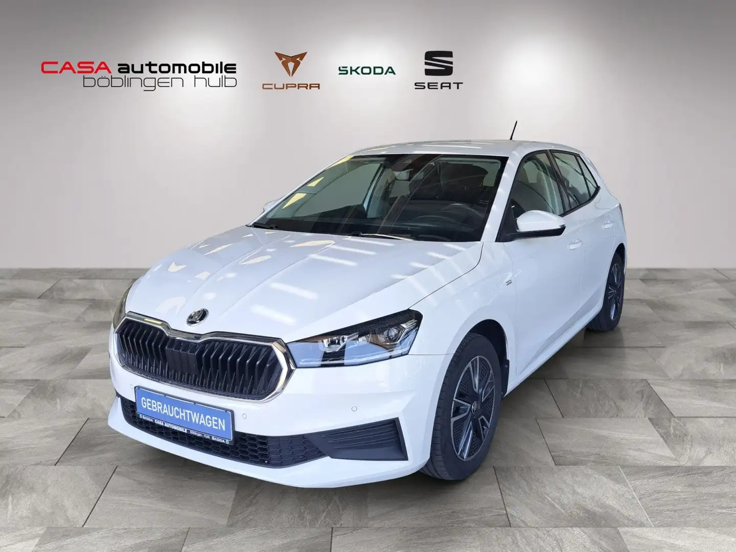Skoda Fabia Tour 1.0 MPI Klimaauto SHZ PDC Blanc - 1