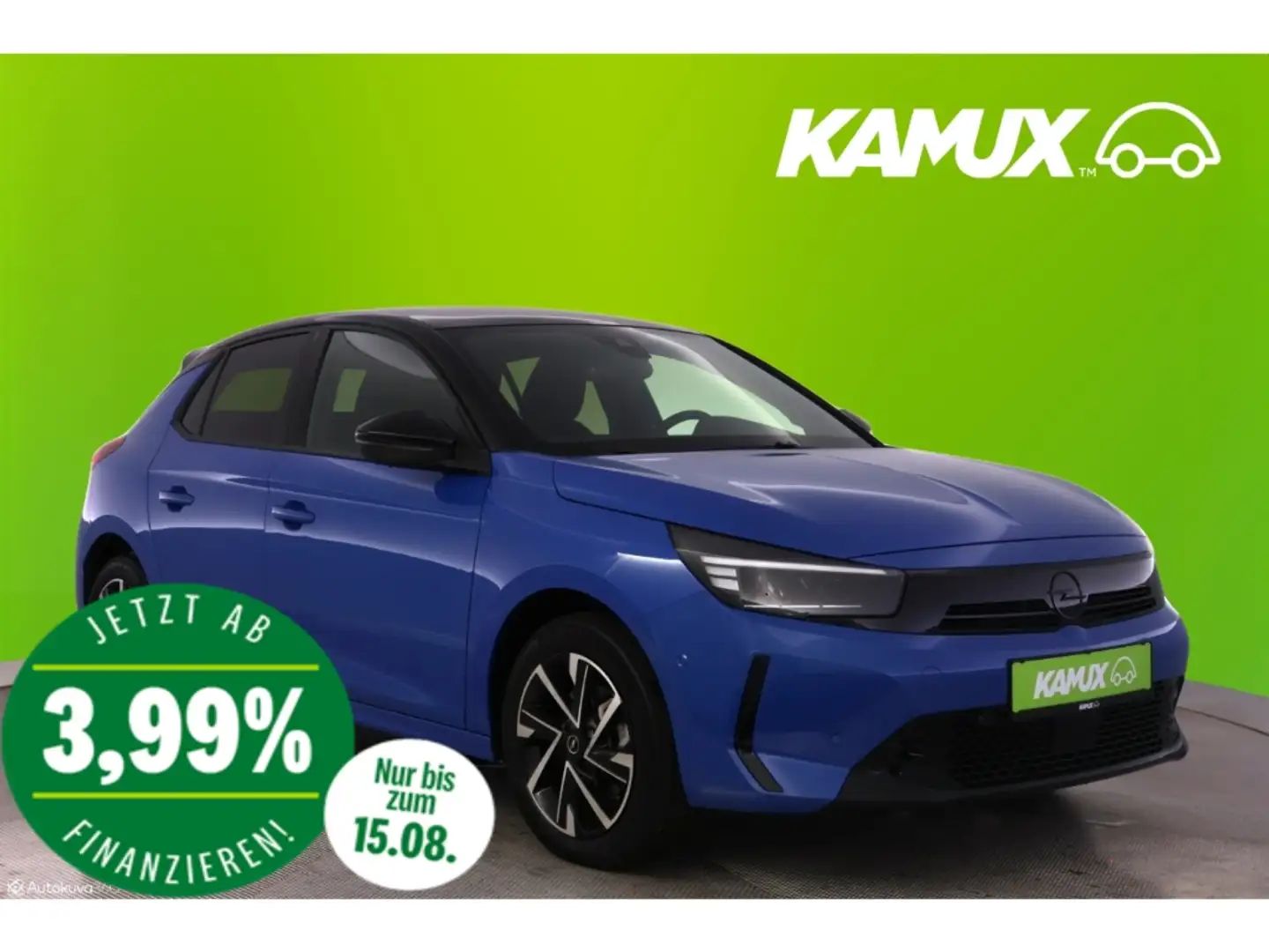 Opel Corsa F 1.2T Aut.GS+LED+NAVI+PANO+CARPLAY+TEMPO Blue - 1
