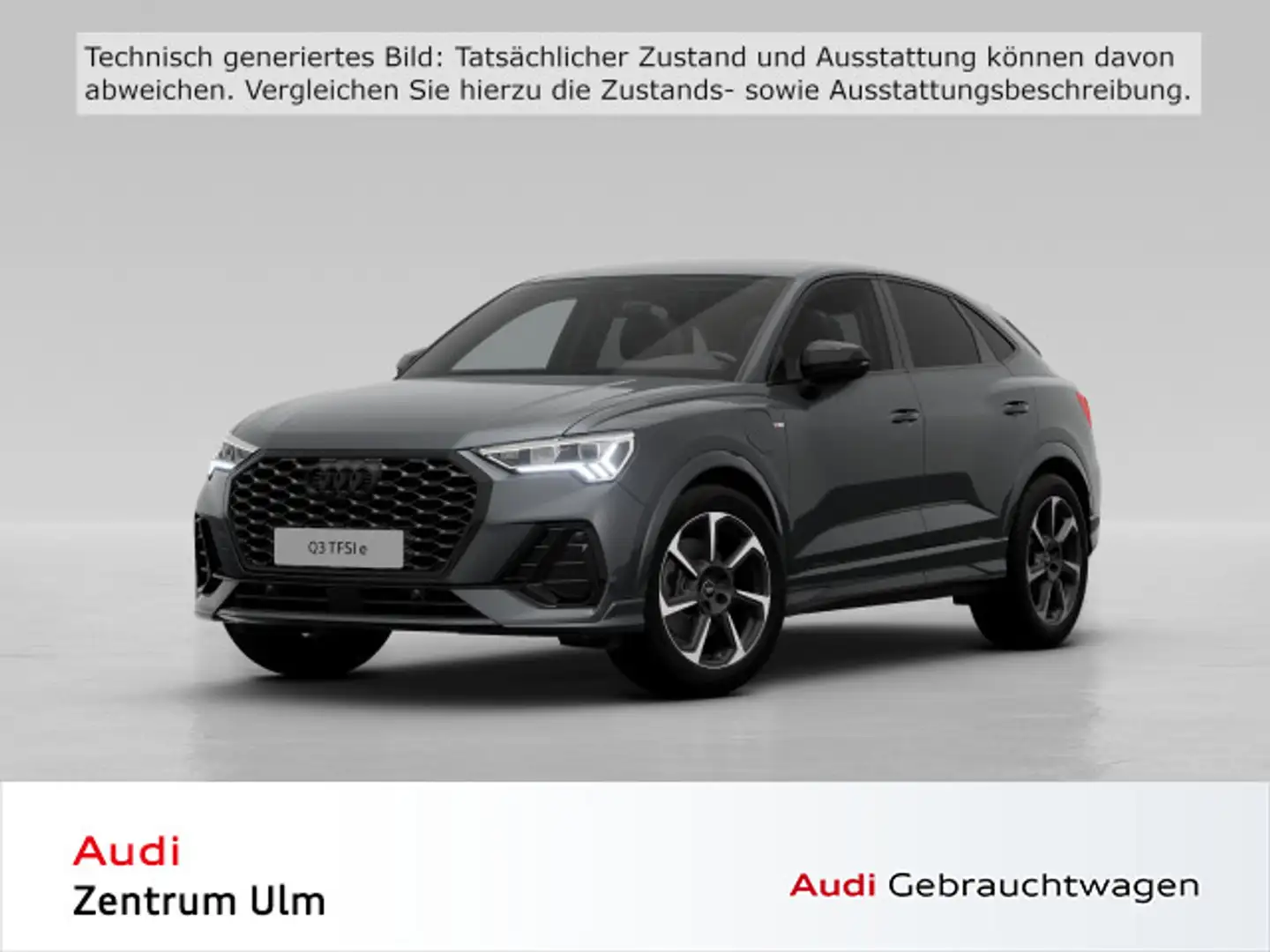 Audi Q3 S-Line Black 45 TFSI e ACC AHK NAVI Gris - 1