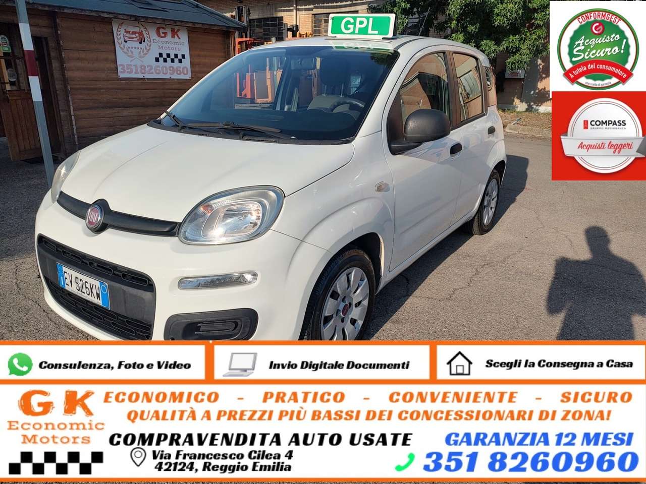 Fiat Panda Panda 1.2 EasyPower Lounge BENZINAGPL, 69CV, Eur