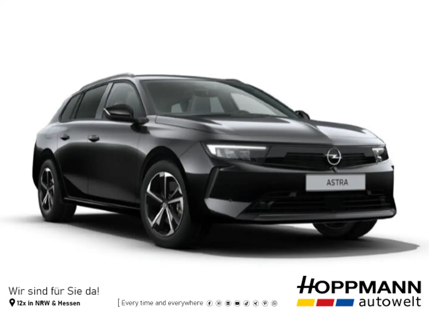 Opel Astra Sports Tourer Edition 130 PS Automatik Schwarz - 1