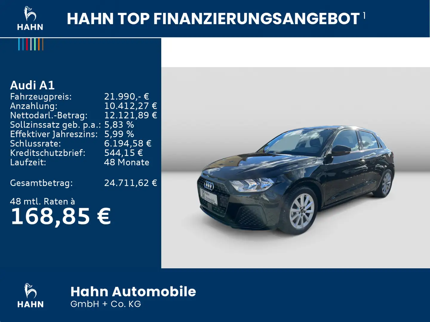 Audi A1 25 Sportback 1.0TFSI basis Climatr Sitzh PDC Schwarz - 2
