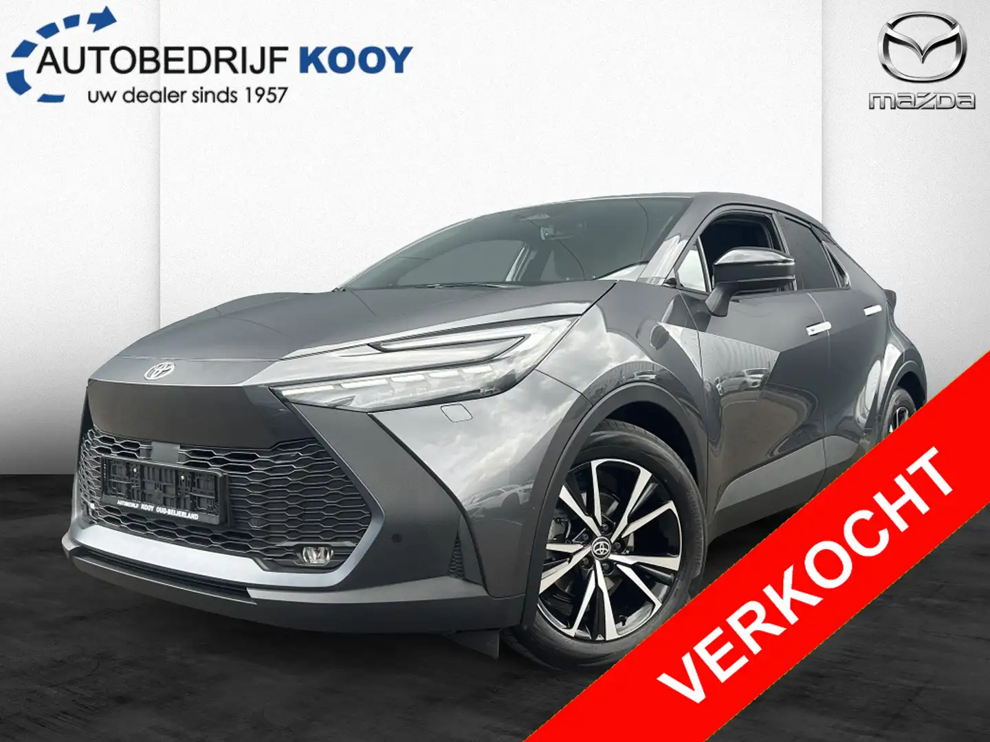 Toyota C-HR 1.8 Hybrid Dynamic Limited / Groot scherm / Parkee Gris - 1