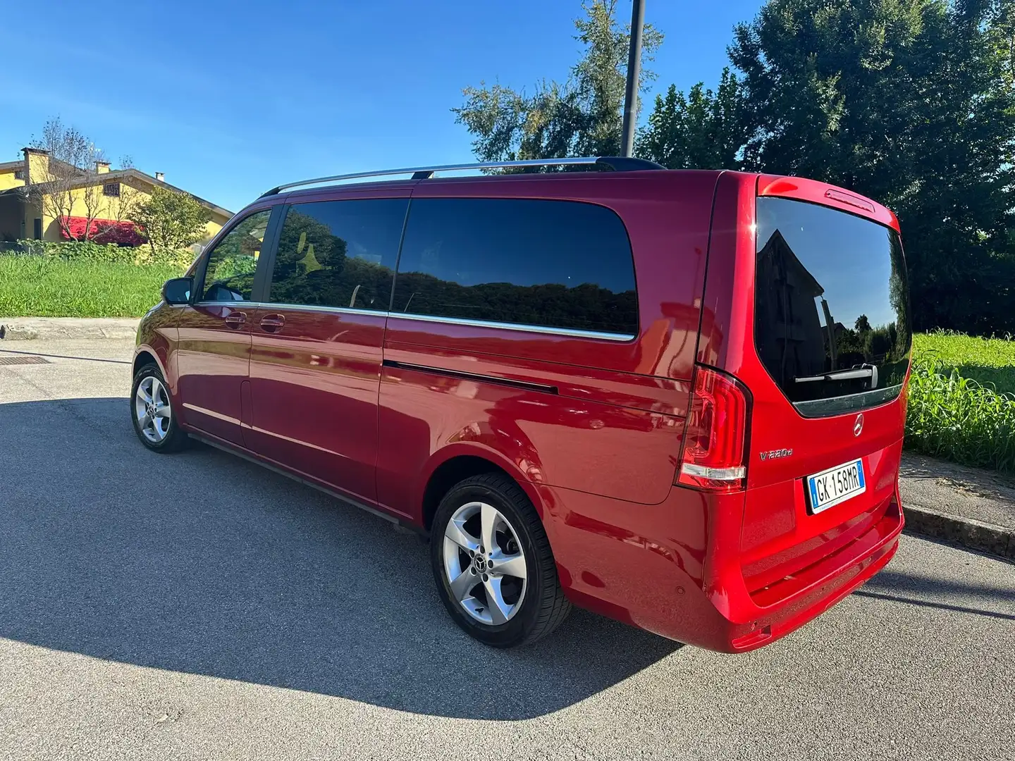 Mercedes-Benz V 220 V Extralong 220 d Avantgarde auto Rosso - 2