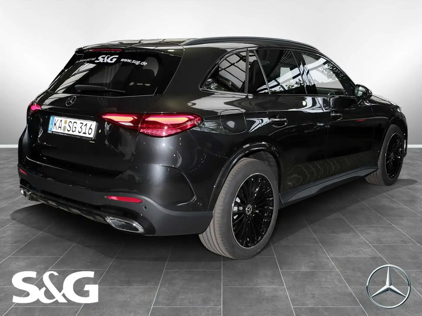 Mercedes-Benz GLC 300 d 4M AMG Night+MBUX+360°+D-LED+Pano+AHK Grau - 2