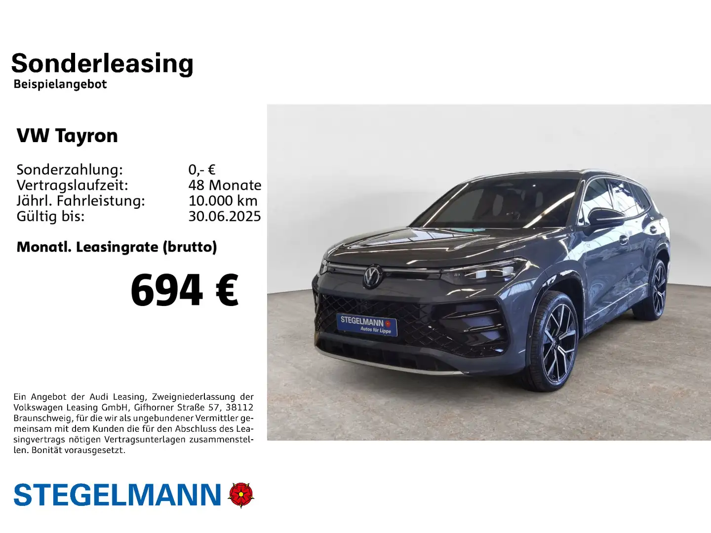 Volkswagen Tayron 2.0l TDI SCR 4MOTION 7-Gang-DSG R-Line Grau - 2