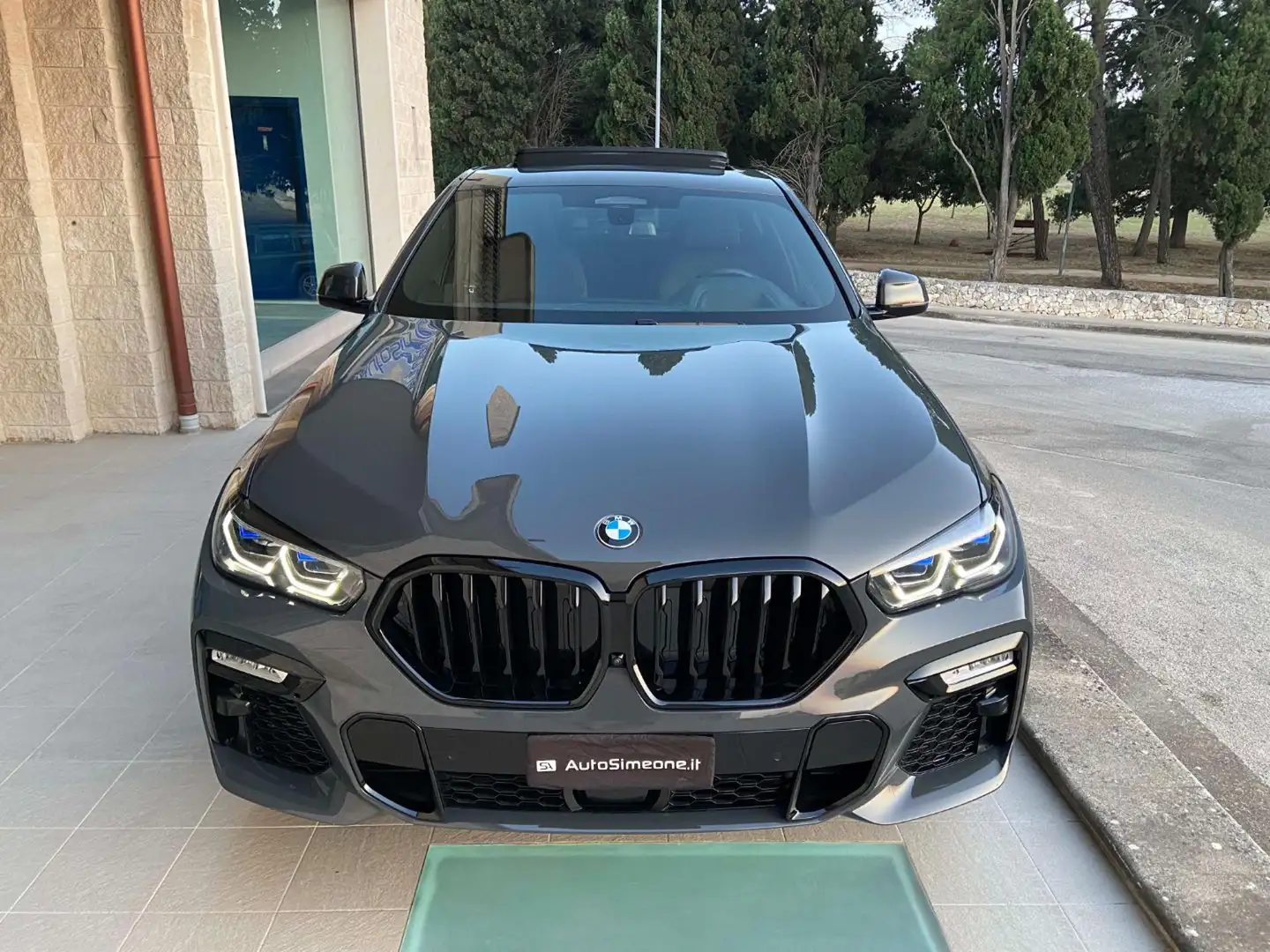 BMW X6 xDrive30d 48V Msport TETTO APR/PAN-FARI LASER. Grigio - 2
