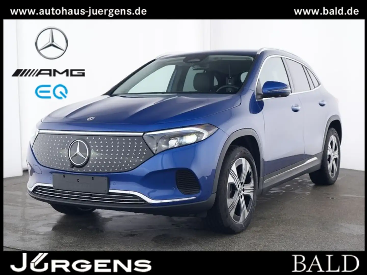 Mercedes-Benz EQA 300 4M ElectricArt/LED/360/Memo/Distr/19' Bleu - 2