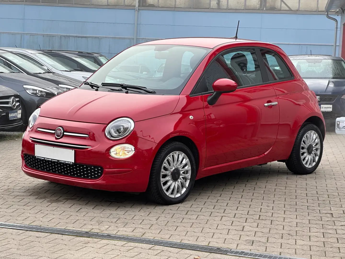 Fiat 500 1.0 Hybrid Club*TüV Neu*KLIMA*TEMPO*ALU*DAB* Rot - 1