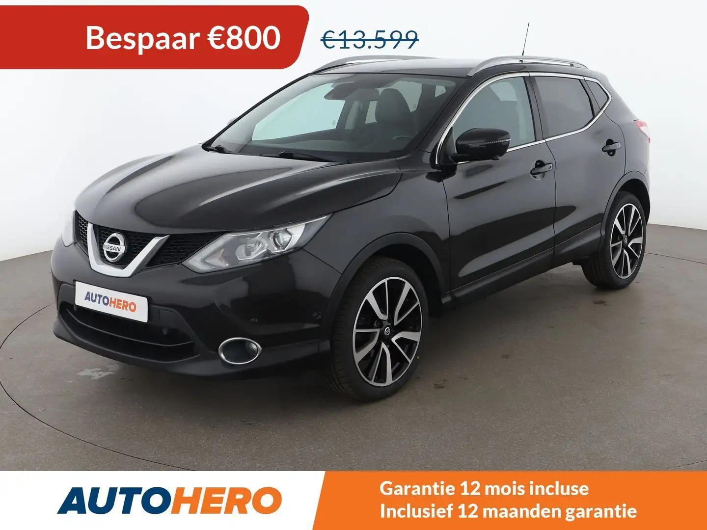 Nissan Qashqai 1.2 Tekna Zwart - 1