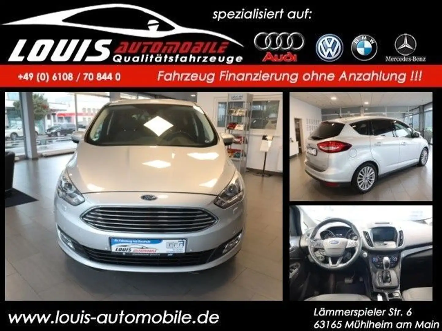 Ford C-Max C-MAX Titanium/Navi/SZH/Klima Plateado - 1