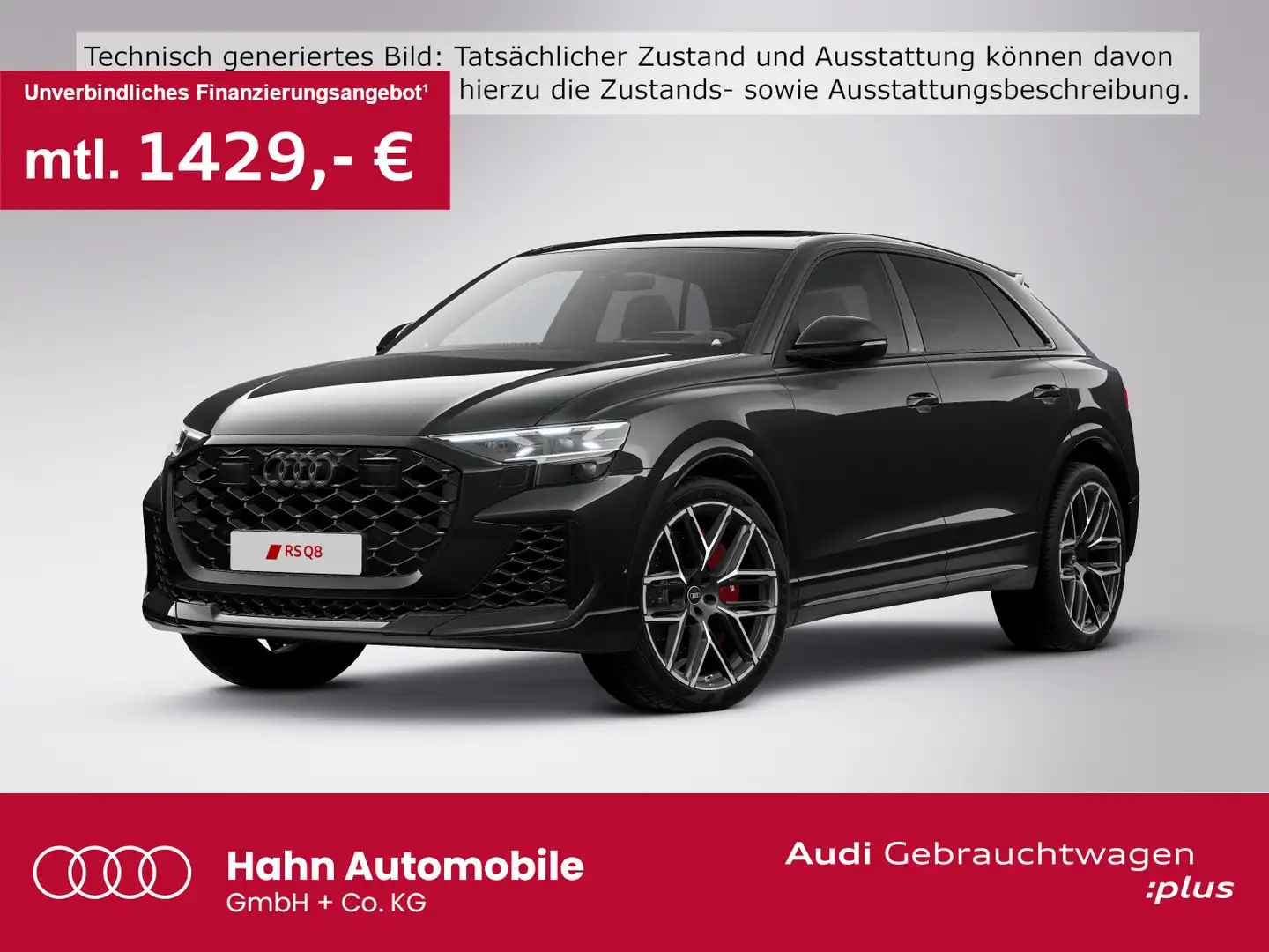 Audi RS Q8 RSQ8 4.0TFSI quattro S-trc 360° HUD B&O Pano Sta Schwarz - 1
