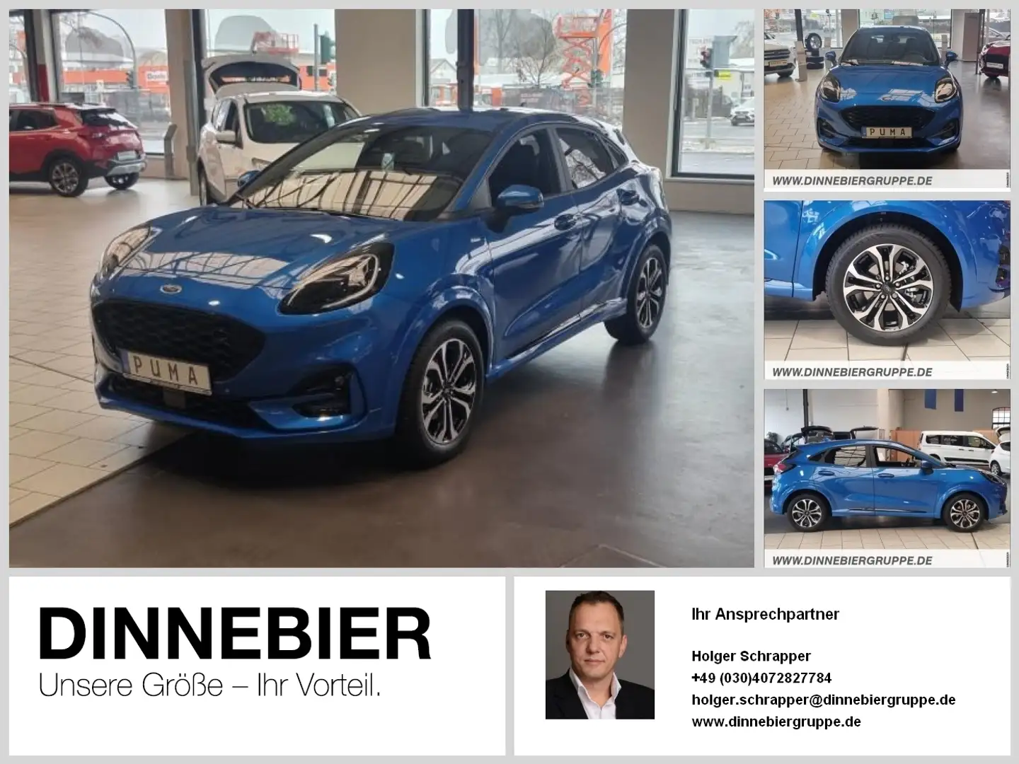 Ford Puma ST-LINE X LED+Navi+Kamera+Winterpaket Bleu - 1