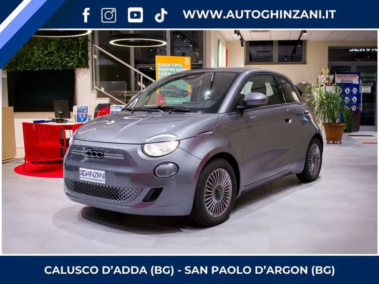 Fiat 500e 500e Berlina 42 kWh Icon Gris - 1