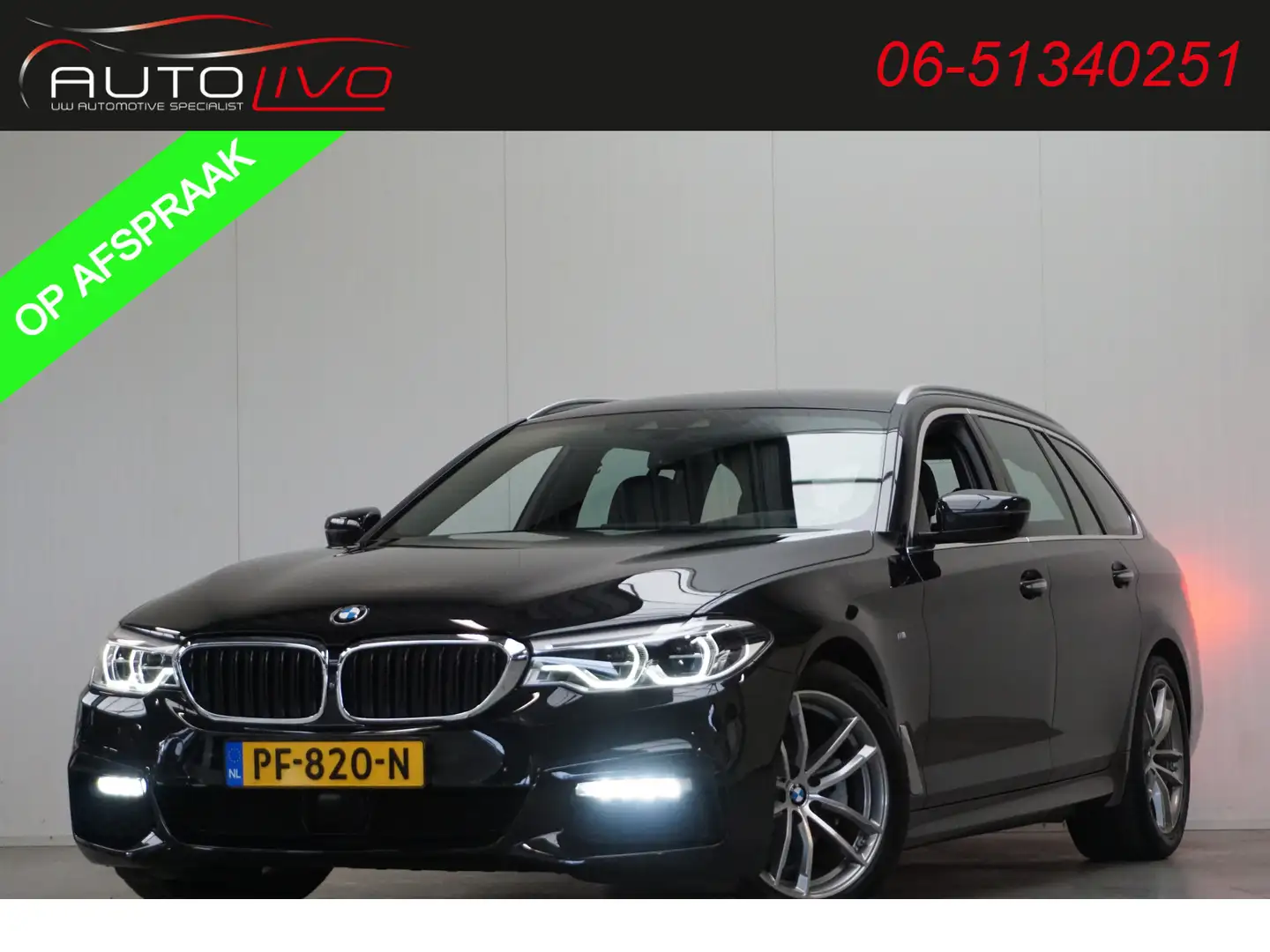 BMW 520 5-serie Touring 520d High Executive M-SPORT! BOM V Noir - 1