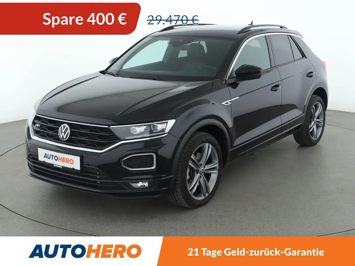 Volkswagen T-Roc 2.0 TDI Sport Aut.*R-LINE*NAVI*LED*ACC* Schwarz - 1