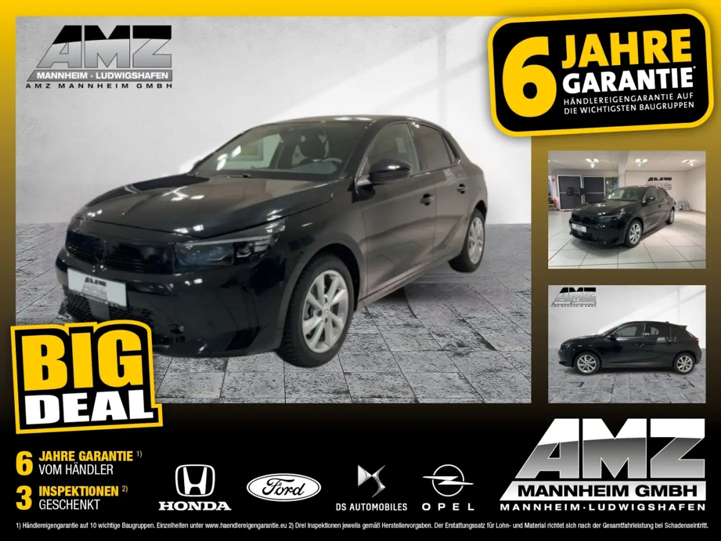 Opel Corsa F 1.2 Turbo GS FLA SpurW DynLi LM KAM PDC Noir - 1