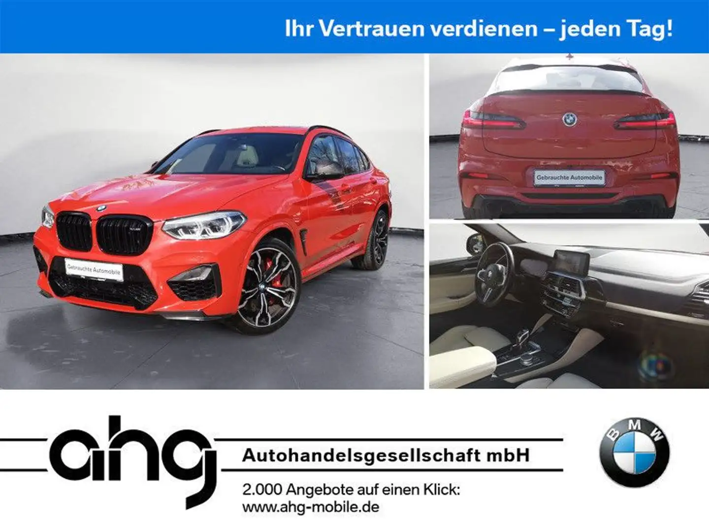 BMW X4 M COMPETITION DRIVING ASSIST PLUS PANORAMA AH Rosso - 1