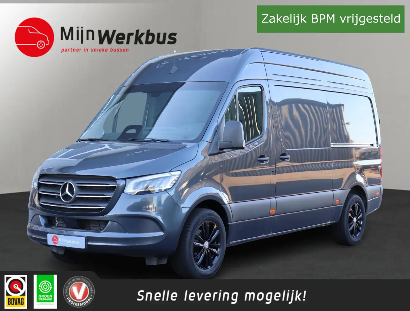 Mercedes-Benz Sprinter 317 1.9 CDI L2H2 Pro KANT-EN-KLAAR 2x schuif | Ala Grigio - 1